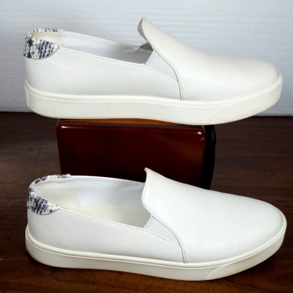 Cole Haan Shoes - Cole Haan White Slip-On Sneakers with Patterned Heel Tab